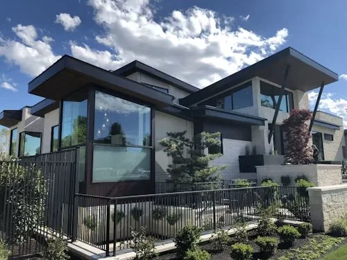 Contemporary Alder and Stone residence